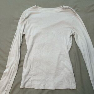 Women's Cream Long Sleeve Top